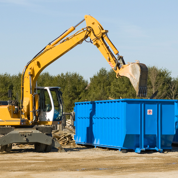 are there any restrictions on where a residential dumpster can be placed in Bentonville Virginia